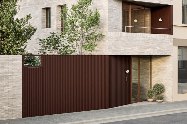 Front City House 1 bruin detail